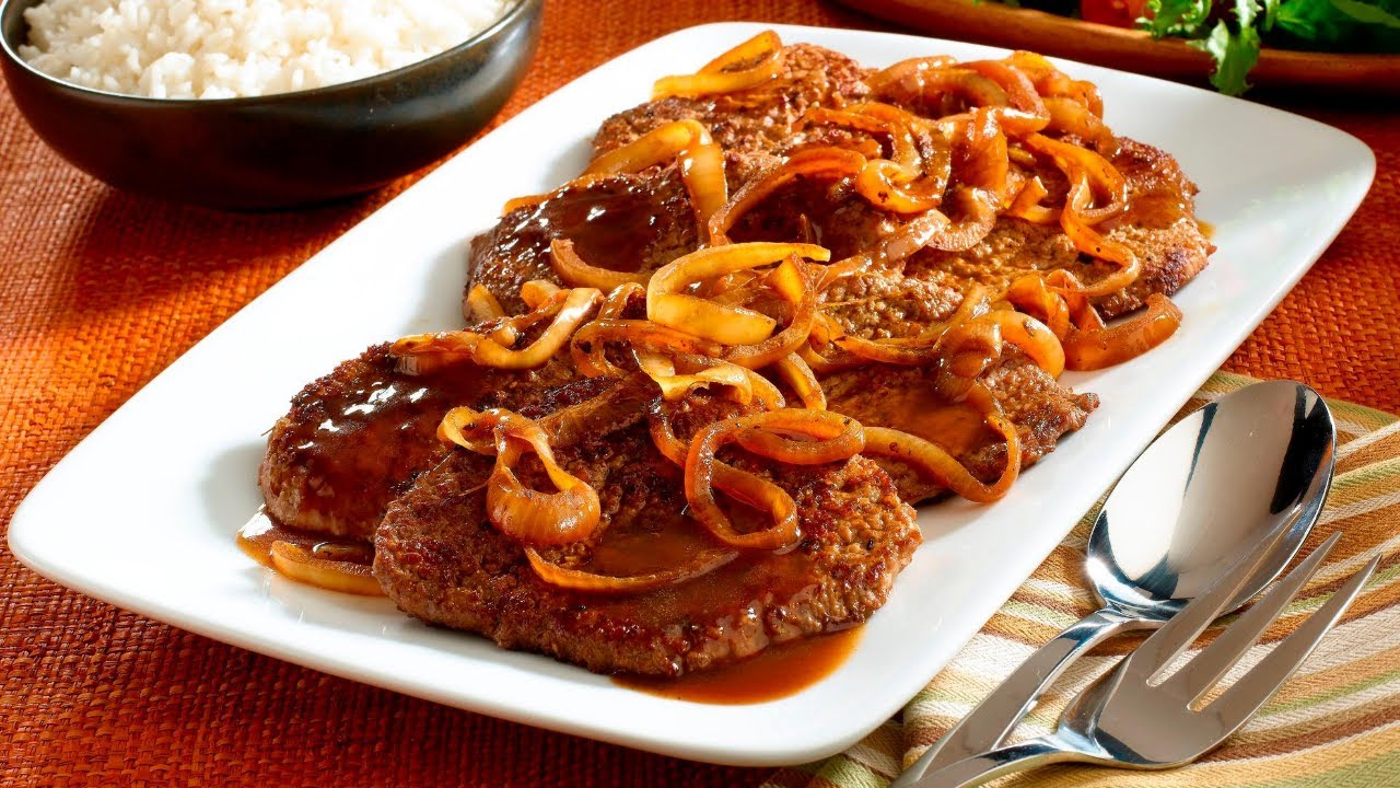 Broiled Steak with Shallots